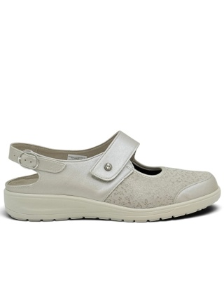 Buty damskie Solidus Heaven 27500-40558 beżowe sandały na haluksy, tęgość H-J