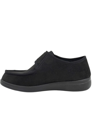 Buty ortopedyczne damskie Dr Orto 076D001 czarny welur, tęgość K