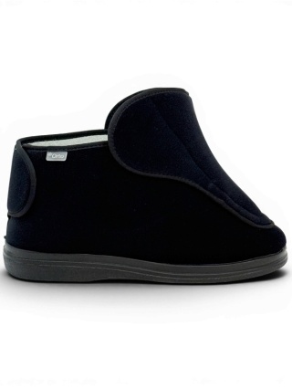 Buty ortopedyczne damskie Dr Orto 163D002 czarne, duża tęgość M-N-W