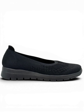 Codzienne buty damskie Fly Flot 27J46KX czarne, przędza nylonowa, tęgość K