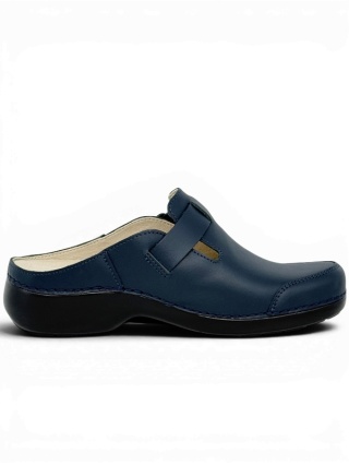 Damskie klapki Nursing Care Noruega PE9403 azul, tęgość H