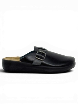 Klapki damskie Scholl Nilla Buckle F31730 1004 czarne, tęgość regulowana G-H