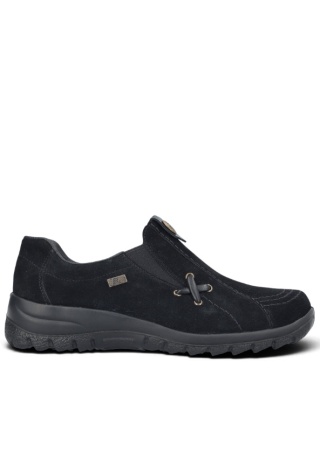 Skórzane buty Rieker L7171-00 czarne, membrana, antypoślizg, tęgość F 1/2