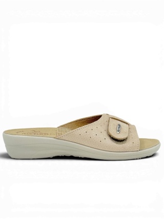Laczki damskie Fly Flot T4A57BE beige, tęgość G 1/2