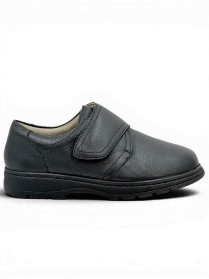 Męskie buty zdrowotne Solidus Therapo Herren 85003-00090 czarne, b.duża tęgość N