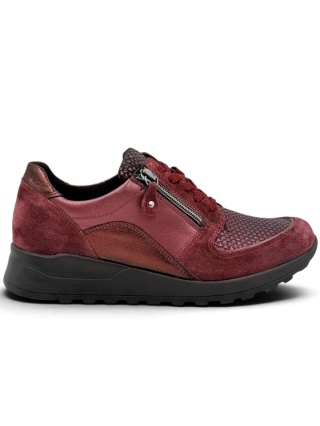 Półbuty na haluksy Waldlaufer Hiroko H64007 604 020 bordo, tęgość H