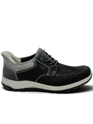 Rieker 03656-00 czarne półbuty jesienne męskie Extra Wide, tęgość K
