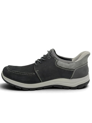 Rieker 03656-00 czarne półbuty jesienne męskie Extra Wide, tęgość K