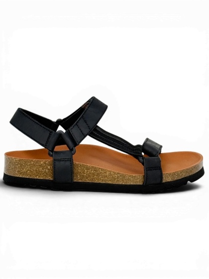 Scholl sandały Heaven czarne MF23009 1004, tęgość regulowana E-F-G