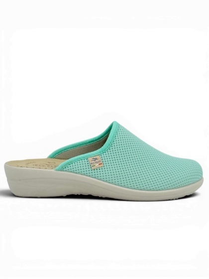 Wygodne klapki damskie Fly Flot T4368FE water green, tęgość G