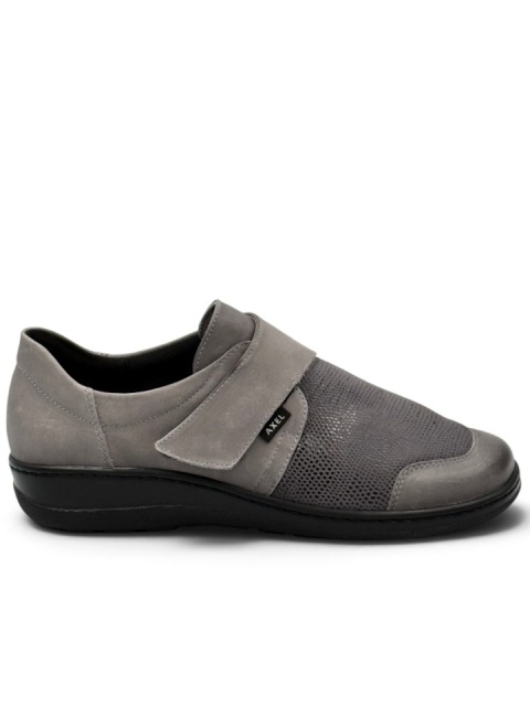 Axel 1705 popielate buty na haluksy, regulowana tęgość H-K