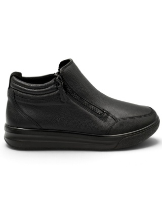 Botki damskie Ara Firenze 12-52008-01 czarne szerokie, tęgość K