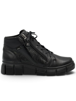 Buty Axel 4487 czarne botki damskie Kosela Medic, poszerzona tęgość H