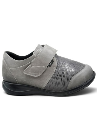 Buty damskie Axel 1988 szare, na opuchnięte nogi, tęgość M-W