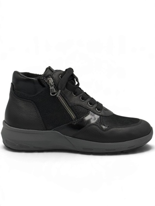 Buty damskie na tęgie stopy Waldlaufer M-Tonia 831802 502 001 czarne, tęgość M-N