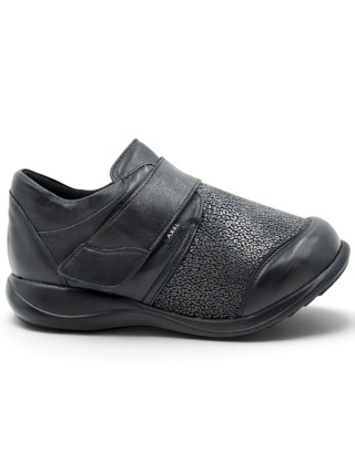 Buty na opuchnięte stopy Axel 1988 czarne, tęgość M-W