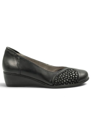 Buty zdrowotne Axel 3034 czarne eleganckie buty na stopy z haluksami, tęgość G 1/2