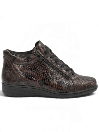 Damskie buty Solidus Kate 29007-30842 brązowe krokolak, tęgość K-M
