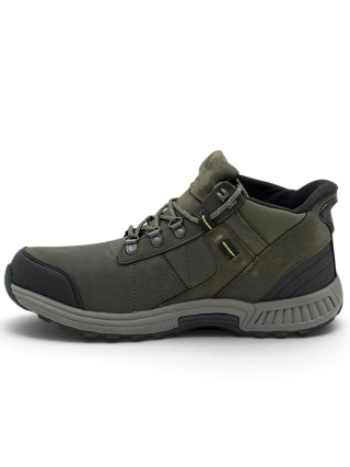 Męskie buty zimowe Orthofeet 40034 oliwkowe, membrana, tęgość M