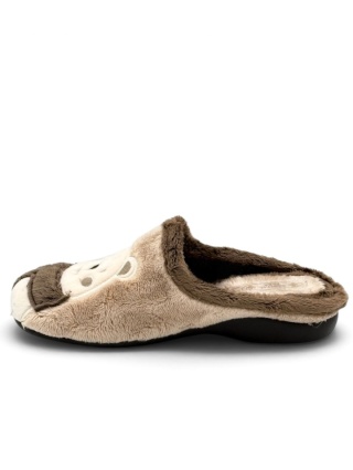 Pantofle damskie Sanital Flex Z32058X cream Misiu, tęgość H