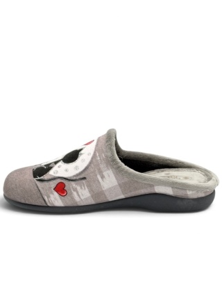 Papcie damskie Sanital Flex Z32262X grey Zakochane Koty, tęgość H
