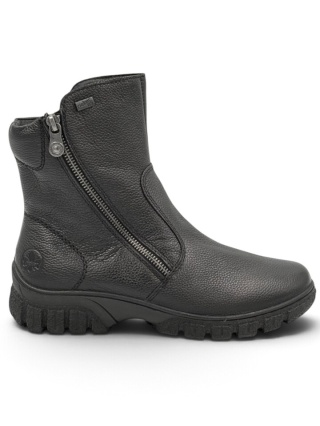 Botki damskie zimowe Rieker Z7263-00 czarne, tęgość G