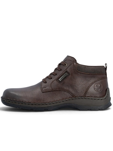 Buty męskie Rieker 05309-25 brązowe zimowe, regulowana tęgość G-H, membrana