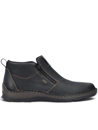 Buty męskie Rieker 05398-00 czarne, regulowana tęgość G-H, membrana