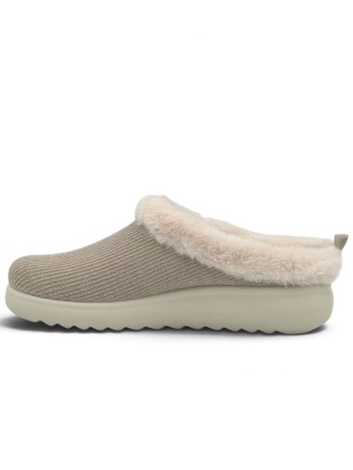 Kapcie damskie Fly Flot H5582EW beżowe, tęgość K