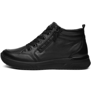 Szerokie buty nad kostkę Ara Vienna 12-52606-01 czarne, tęgość K