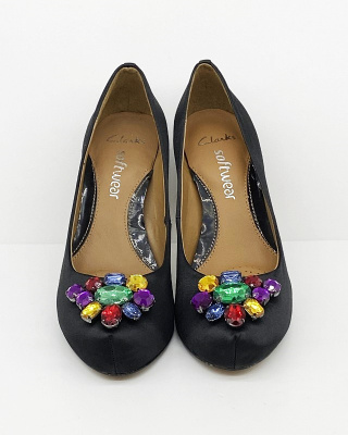 Clarks Drum Beat eleganckie czółenka na szpilce