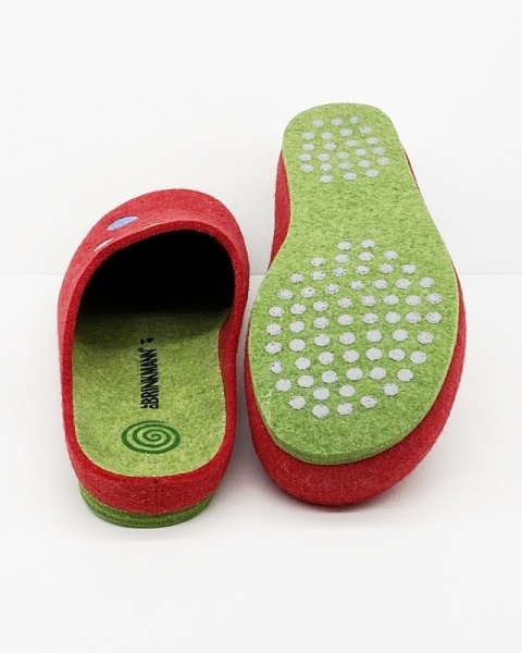 Kapcie domowe Dr Brinkmann 320476 4-rot filcowe, profilowane