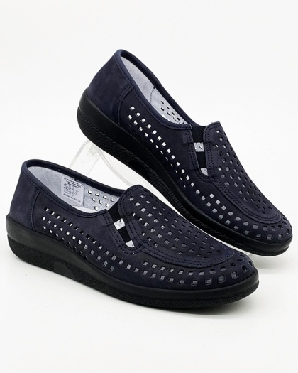 Ażurowe półbuty damskie Comfortabel 941637 5-navy