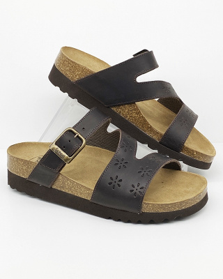 Ranja 2.0 zdrowotne wygodne klapki Scholl F29374 1019 dk brown