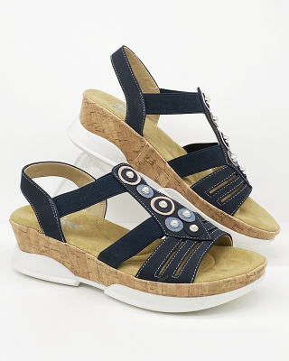 V7771-14 Rieker wygodne sandałki damskie