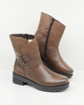 X0584-24 buty Rieker, bardzo wygodne botki, tęgość F1/2