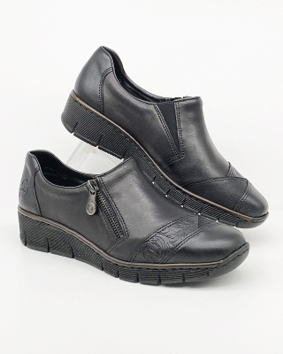 53761-00 Rieker damskie półbuty jesienne, stopy wąskie, tegość F1/2
