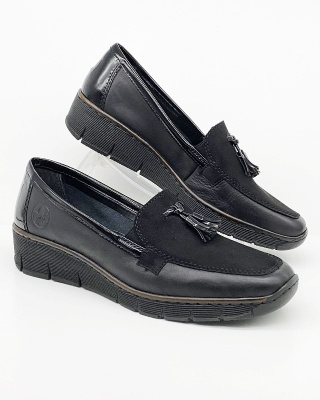 53771-00 Rieker damskie mokasyny na szczupłe stopy