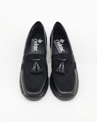 53771-00 Rieker damskie mokasyny na szczupłe stopy