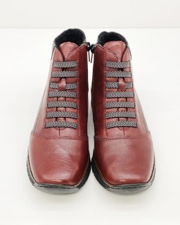 53774-35 buty Rieker, skórzane trzewiki damskie, tęgość E1/2
