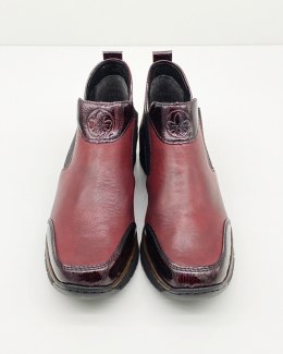 53786-35 buty Rieker, sztyblety ze skóry naturalnej, tęgość E1/2