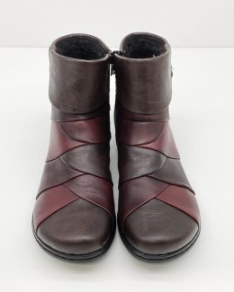 Bordowe buty Rieker 72291-25