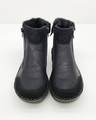 73352-00 buty Rieker, trzewiki z ekoskóry, tęgość G
