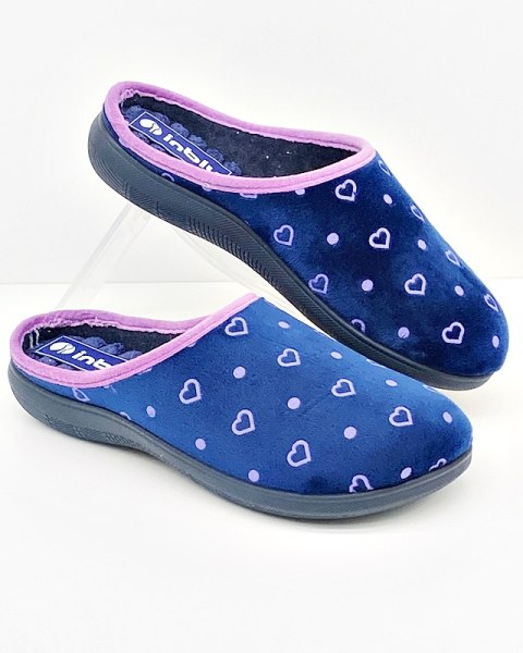pantofle domowe damskie inblu