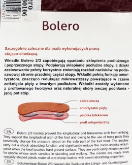 Kaps Bolero - wkładki zapobiegające opadaniu sklepienia podłużnego i poprzecznego stopy