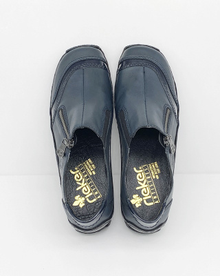 L1761-14 Rieker damskie półbuty granatowe na jesień