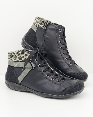 L6527-02 buty Rieker wygodne półtrzewiki, tęgość E-F