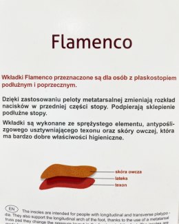 Wkładki Kaps Flamenco 3/4 na płaskostopie poprzeczno-podłużne
