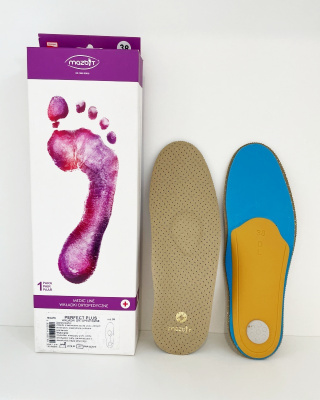 Wkładki ortopedyczne Mazbit Perfect Plus na płaskostopie poprzeczne i podłużne