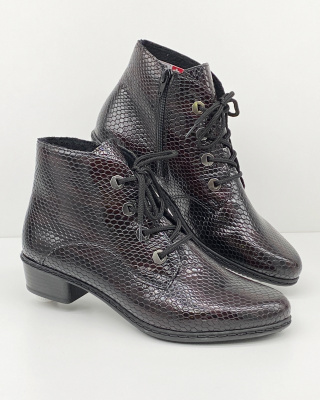 Y0720-35 buty Rieker, wygodne trzewiki, tęgość regulowana F1/2-G